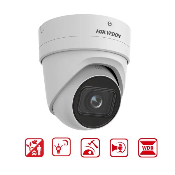 Camera Dome hồng ngoại Hikvision DS-2CD2H46G2-IZS (C) 4MP, WDR 120dB, chống báo động giả