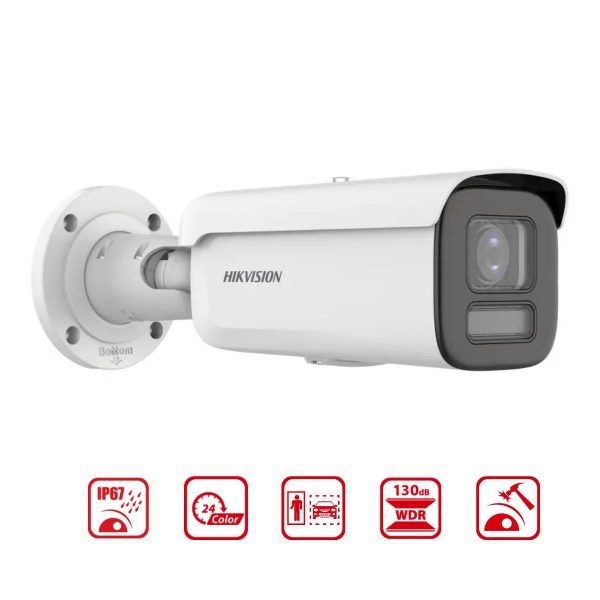 Camera thân IP Colorvu Zoom Hikvision DS-2CD2647G2T-LZS (C) 4MP, WDR 130dB, đèn trợ sáng 60m, phân biệt người và phương tiện
