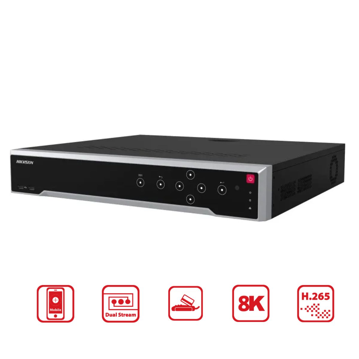 Đầu ghi camera IP 16 kênh PoE Hikvision DS-7716NI-M4/16P hỗ trợ 4 SATA 14TB và 1 eSATA