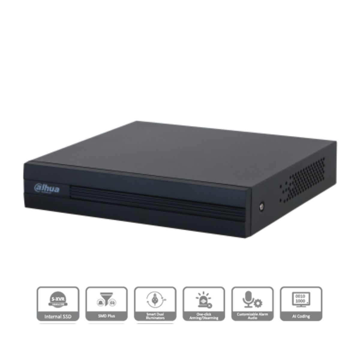 Đầu ghi hình 4 kênh Dahua XVR1B04-I(512G) bộ nhớ trong 1 ổ cứng 512GB, hỗ trợ truyền âm thanh, báo động