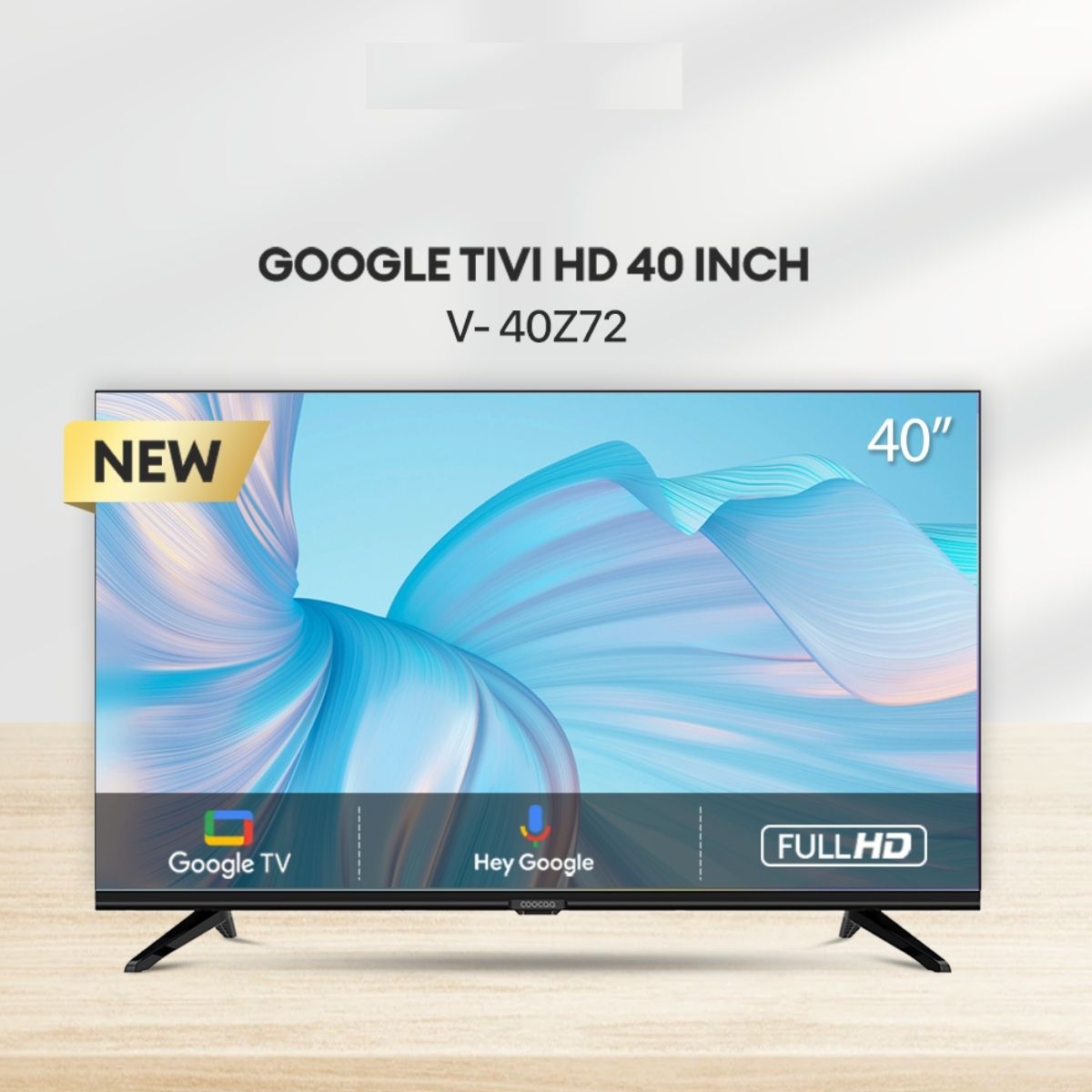 Smart Tivi 40inch HD COOCAA 40Z72 điều khiến giọng nói, Âm thanh Dolby Audio