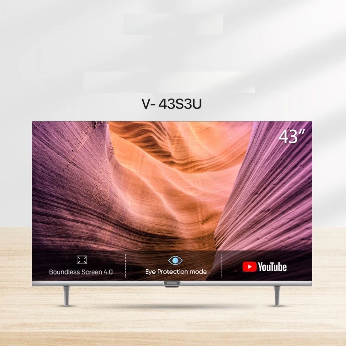 Smart Tivi 43inch Full HD COOCAA 43S3U giảm ánh sáng xanh, 2 loa 10W, âm thanh Dolby