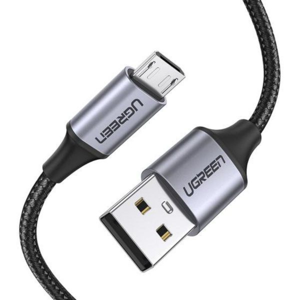 Cáp sạc 1m Micro USB 2.0 Ugreen 60146 US290 màu đen, lõi đồng nguyên chất