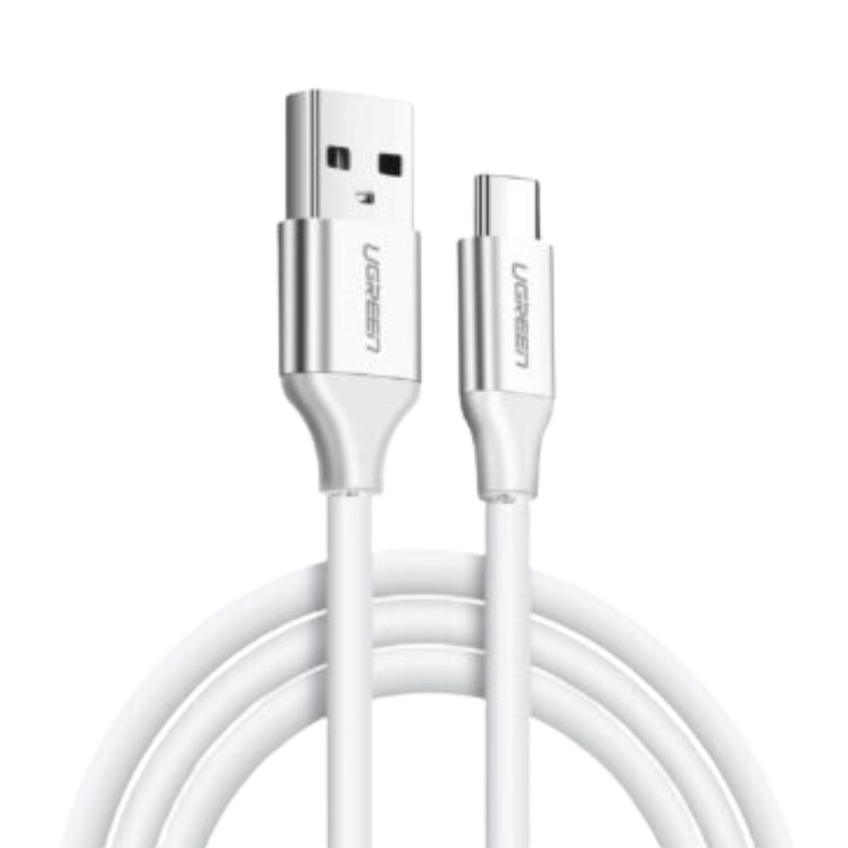 Cáp dài 3m USB Type-C Ugreen 60225 US287 màu trắng, truyền dữ liệu 480Mbps