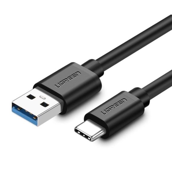 Cáp sạc nhanh USB 3.0 sang USB type C Ugreen 20881 US184 chiều dài 50cm, Hỗ trợ sạc nhanh 3A