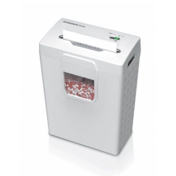 Máy xén giấy văn phòng, tài liệu EBA 8250CC hủy vụn, dung tích chứa 20 lít, công suất hủy 8-10 tờ