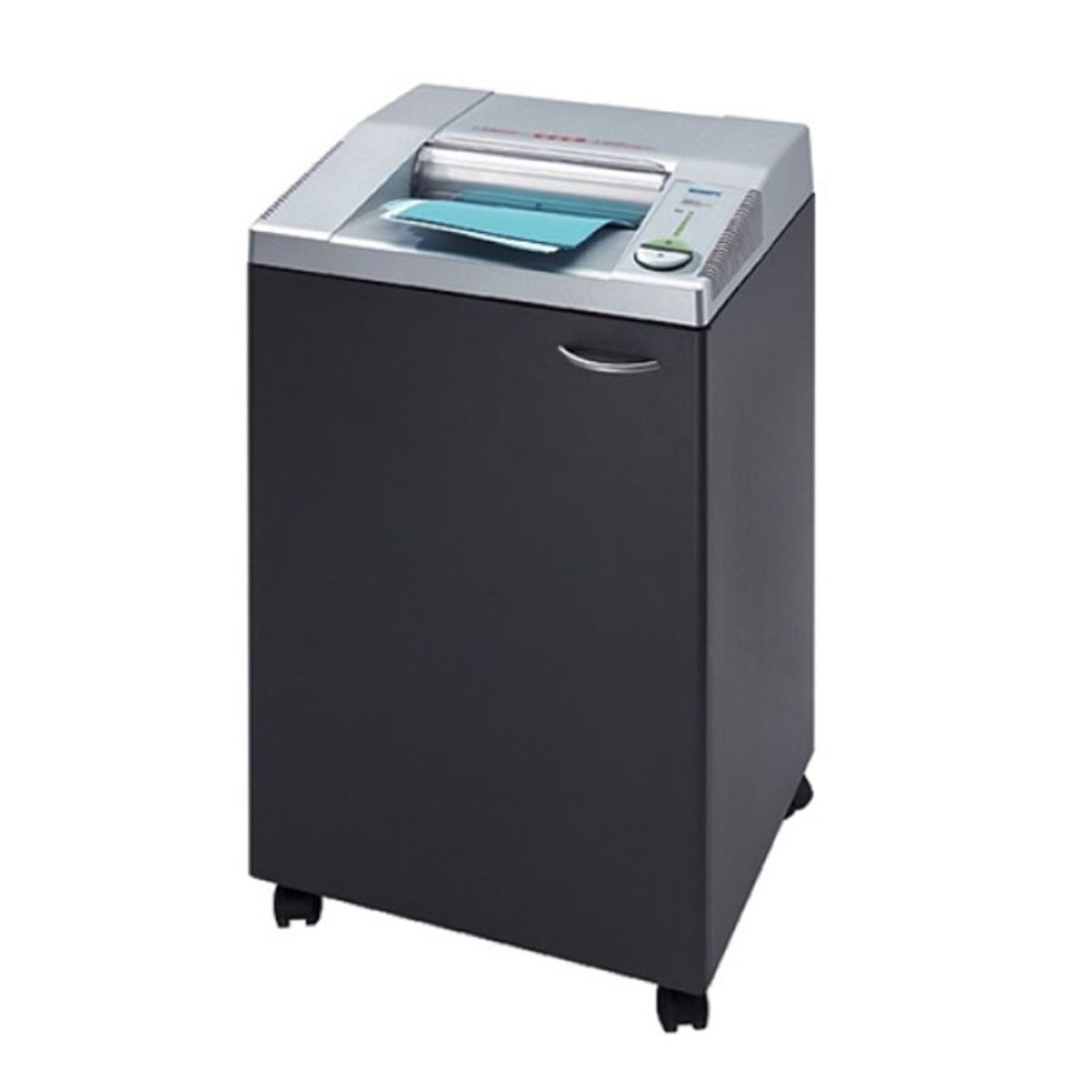 Máy hủy giấy văn phòng EBA 2331S kiểu hủy sợi, công suất hủy 30-32 tờ, dung tích chứa 120 lít