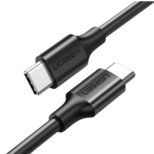 Cáp sạc nhanh dài 1m Type-C to Type-C Ugreen 50997 US286 màu đen, hỗ trợ sạc nhanh 3A