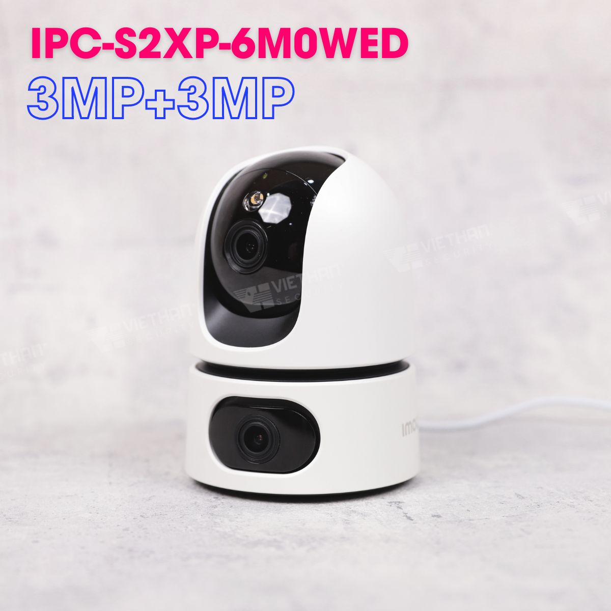 Camera Cruiser Dual IMOU IPC-S2XP-6M0WED 3MP+3MP, đàm thoại 2 chiều, hồng ngoại 15m