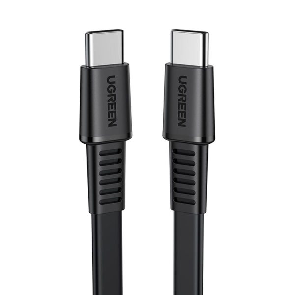 Cáp sạc nhanh 2m Type-C to Type-C Ugreen 10976 US333 màu đen, công suất 60W, hỗ trợ sạc nhanh 3A