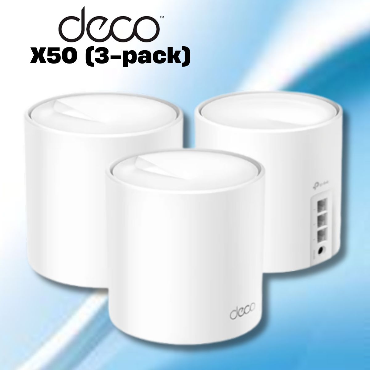 Hệ thống wifi 6 mesh dành cho gia đình TP-Link Deco X50(3-pack) tốc độ 3Gbps, 3 cổng Gigabit