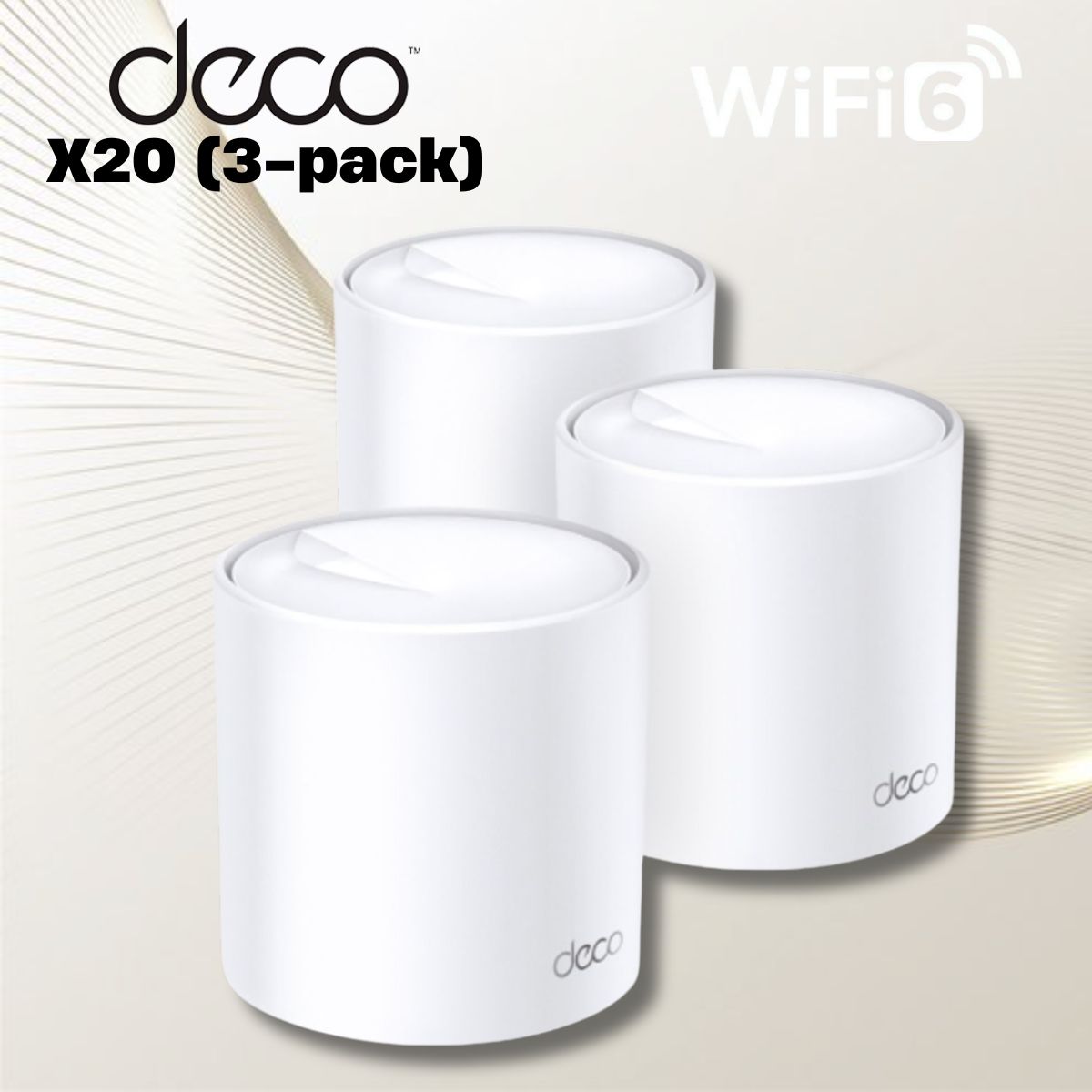 Hệ thống thu phát wifi 6 TP-Link Deco X20(3-pack) tốc độ lên đến 1,800 Mbps, Công nghệ OFDMA và MU-MIMO