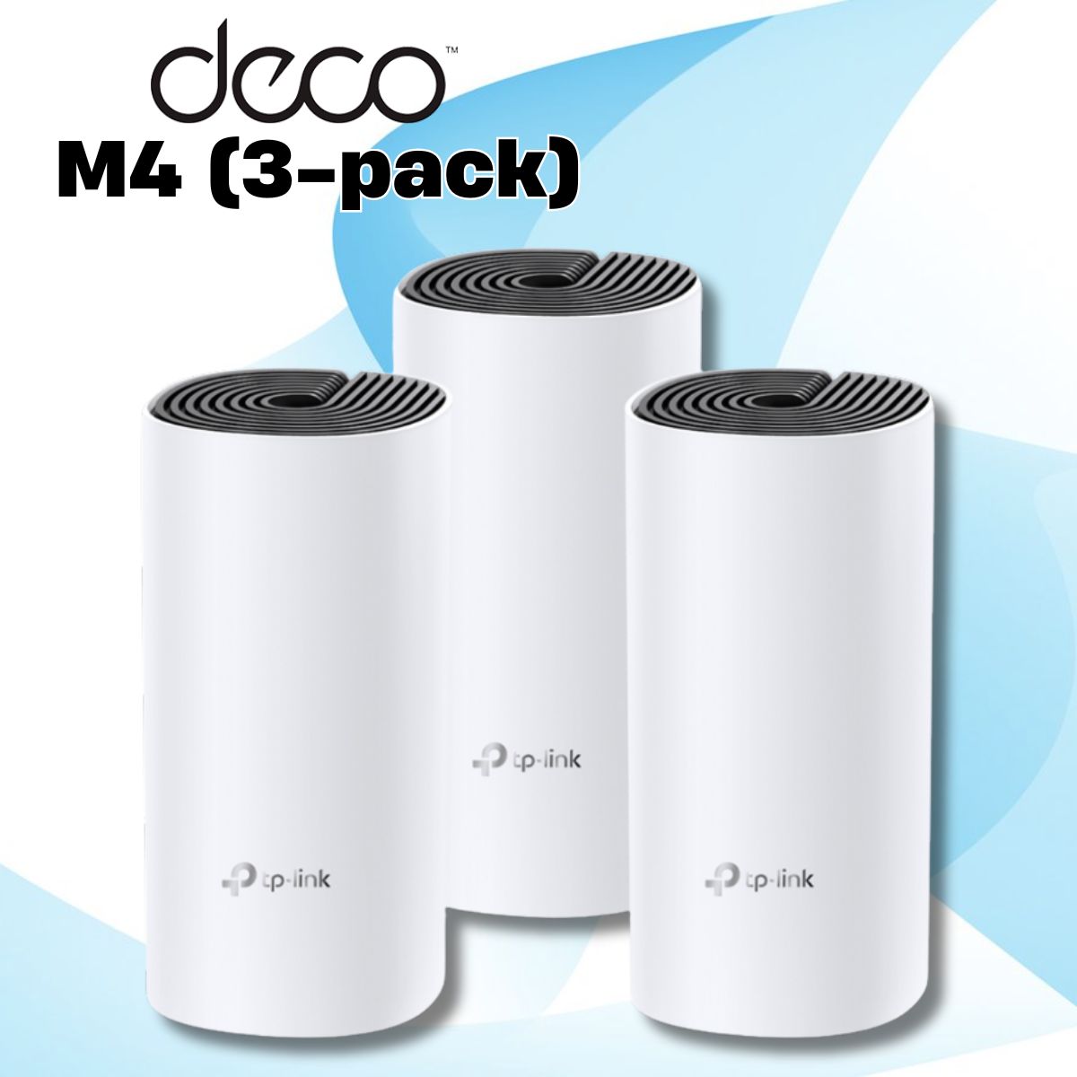 Hệ thống thu phát wifi cho gia đình TP-Link Deco M4(3-pack) tốc độ 1167 Mbps, 300 Mbps trên 2.4 GHz và 867 Mbps trên 5 GHz