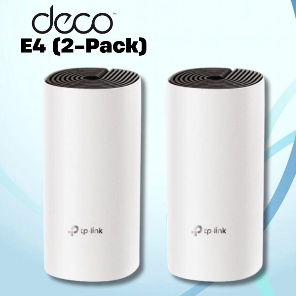Bộ phát wifi không dây cho gia đình TP-Link Deco E4(2-Pack) tốc độ đến 1167Mbps, kết nối đến 100 thiết bị