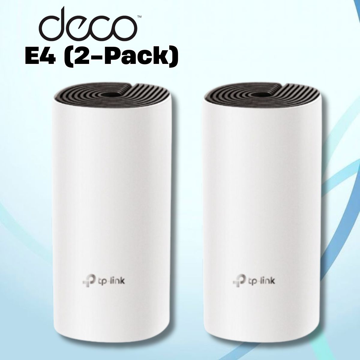 Bộ phát wifi không dây cho gia đình TP-Link Deco E4(2-Pack) tốc độ đến 1167Mbps, kết nối đến 100 thiết bị