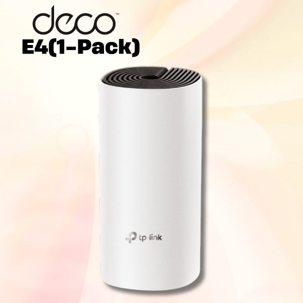 Cục phát sóng wifi cho gia đình TP-Link Deco E4(1-Pack) tốc độ 1167Mbps, 300 Mbps trên 2.4 GHz và 867 Mbps trên 5 GHz
