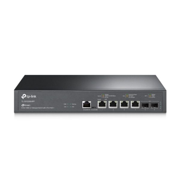 Switch chia mạng 6 cổng TP-Link TL-SX3206HPP 4 cổng PoE, công suất 60W, Tích hợp Omada SDN