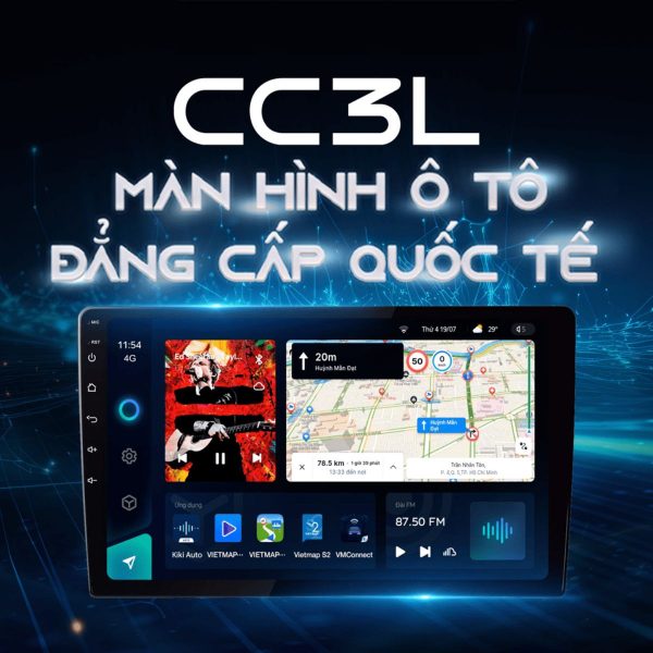 Màn hình Android QLED ô tô thông minh TEYES CC3L điều khiển bằng cử chỉ, kết nối 4G, RAM 4GB, ROM 32GB