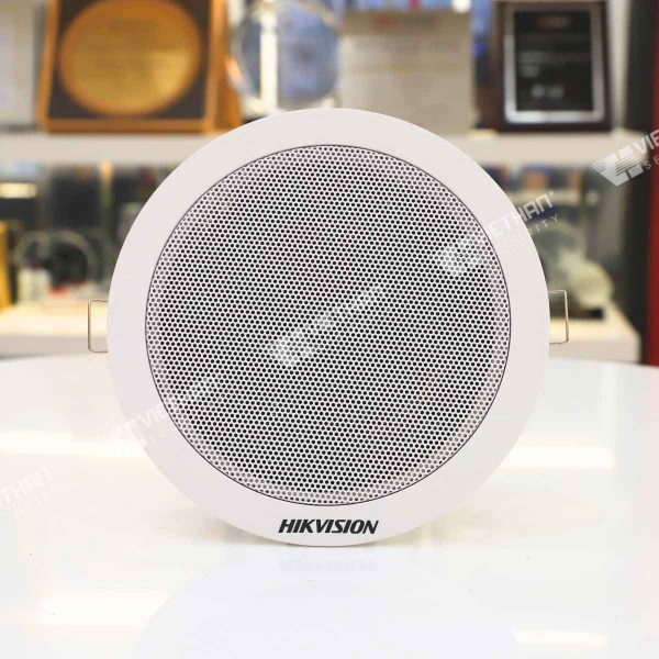 Loa âm trần Hikvision DS-QAE0203G1-V Analog 3W  điện trở 8Ω, điện áp định mức 100V