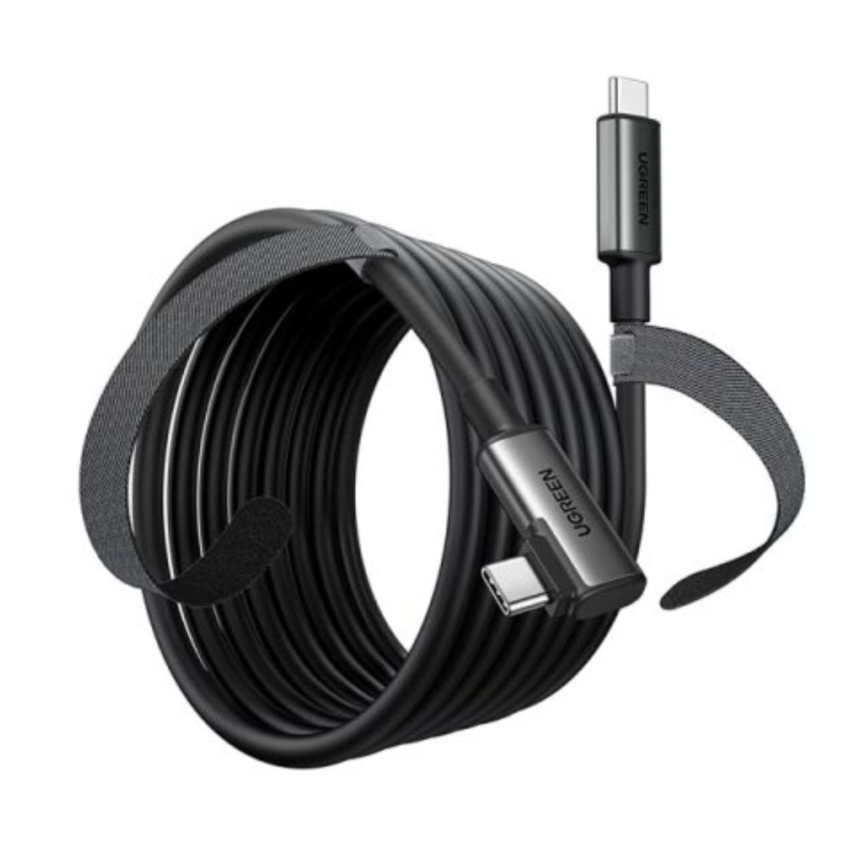 Cáp sạc nhanh USB-C sang USB-C góc vuông Ugreen 90629 US551 chiều dài 5m, màu đen