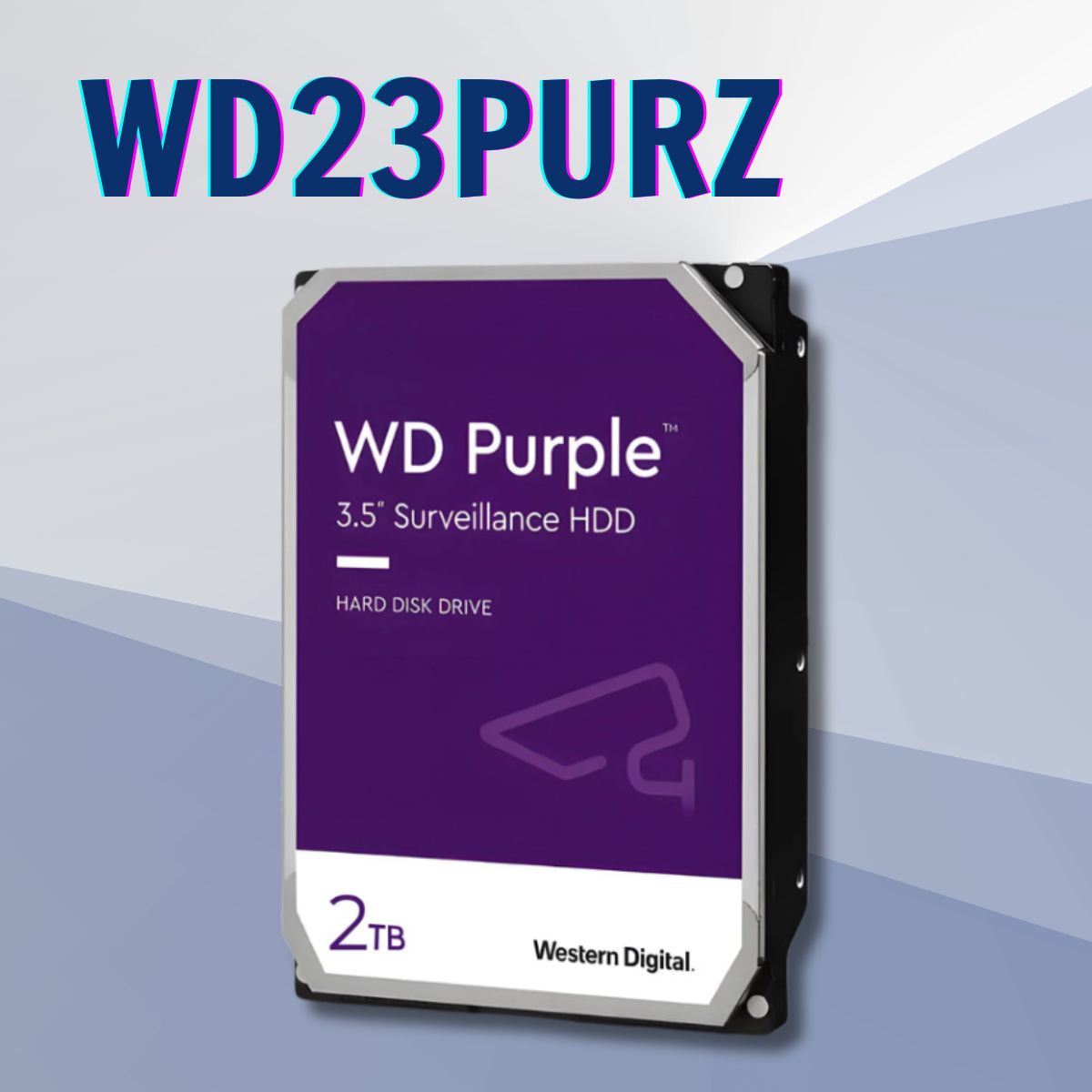 Ổ cứng chuyên dụng cho camera WD Western Purple WD23PURZ 2TB, SATA 3, vòng quay 5400RPM