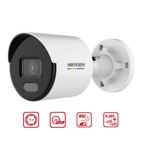 Camera Dome IP Colorvu 2MP Hikvision DS-2CD1327G2-LUF hồng ngoại 30m, tích hợp mic thu âm