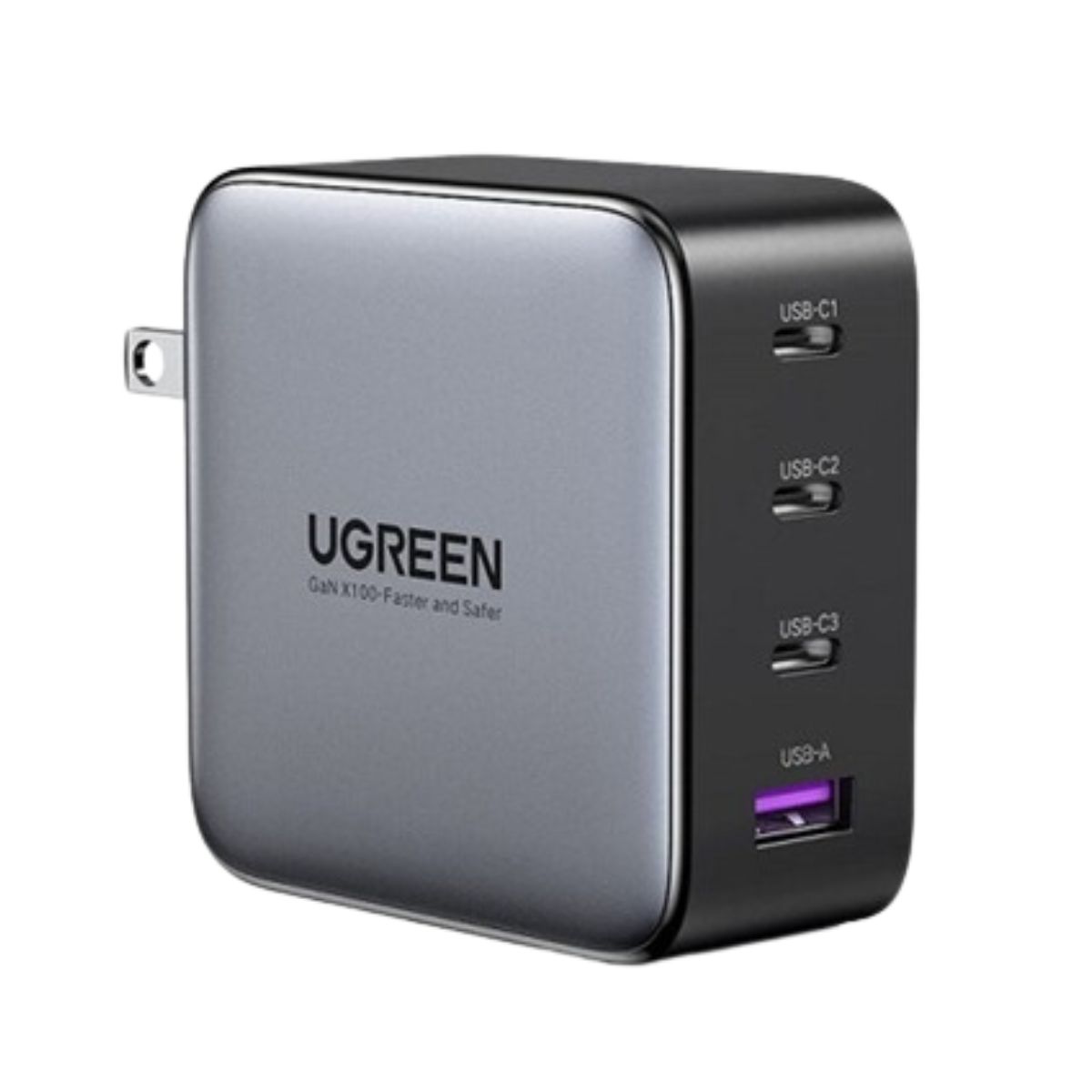 Bộ sạc nhanh 4 cổng PD Ugreen 40737 CD226 công suất 100W, 3 cổng USB Type-C và 1 cổng USB Type-A