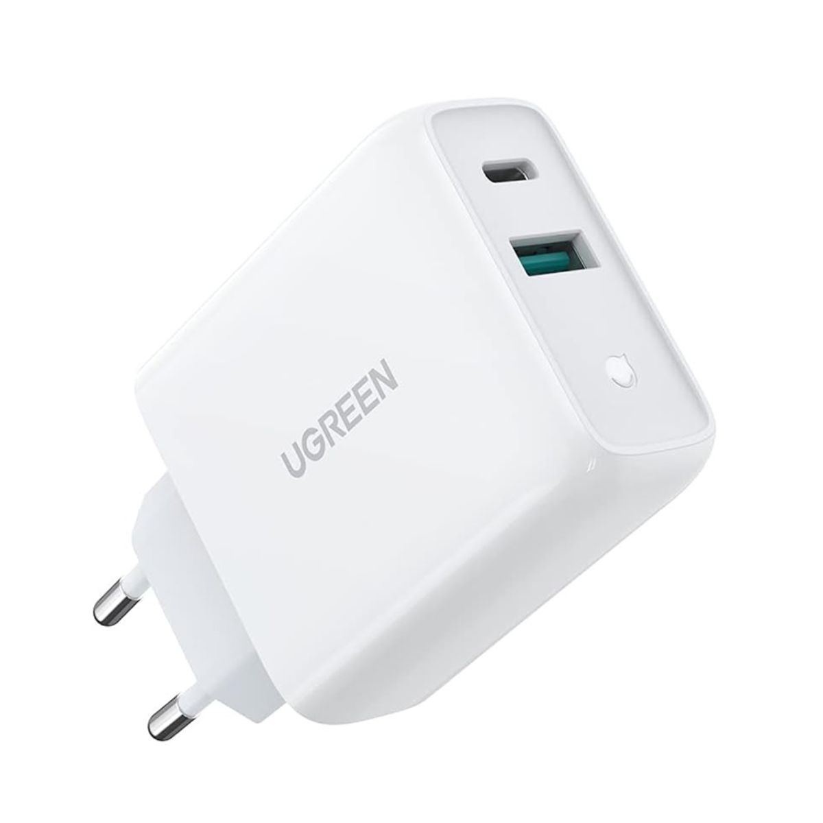 Củ sạc tường USB-C EU Ugreen 60468 CD170 màu trắng, công suất 36W