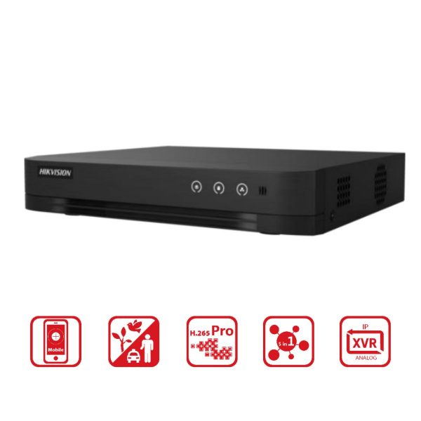 Đầu thu camera 16 kênh Hikvision DS-7216HGHI-M1 1 SATA tối đa 10TB, Hỗ trợ truyền âm thanh