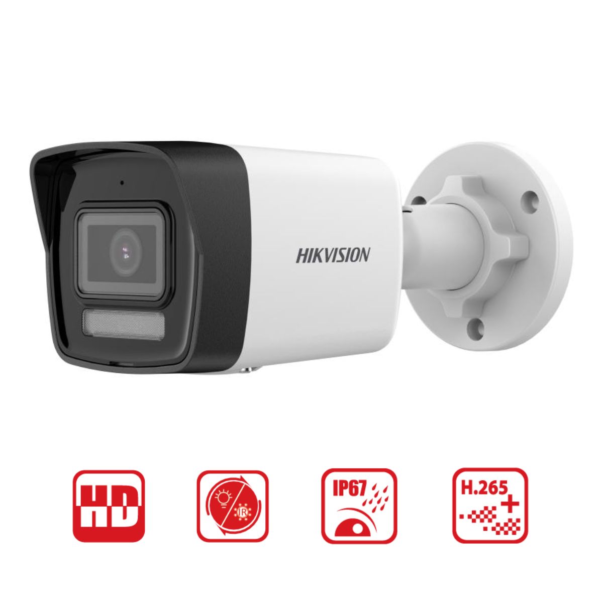 Camera thân IP 4MP Hikvision DS-2CD1043G2-LIUF hồng ngoại 30m, WDR 120dB,  phát hiện người và phương tiện