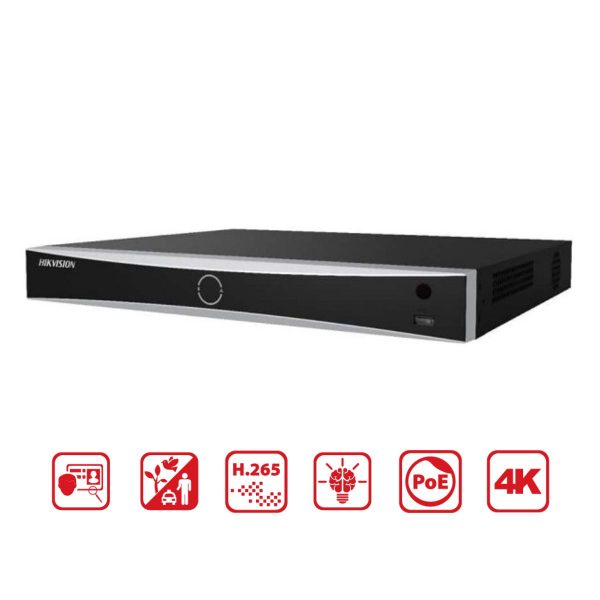 Đầu ghi camera IP 16 kênh Hikvision DS-7616NXI-K2/16P 2 SATA 10TB, hỗ trợ PoE