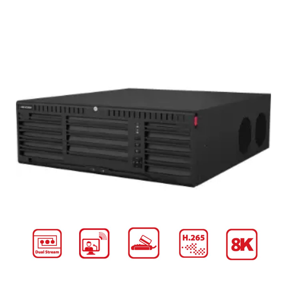 Đầu ghi camera IP 32 kênh Hikvision DS-9632NI-M16 16 khe ổ cứng HDD và 1 khe eSata