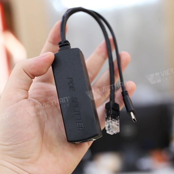 Bộ tách tín hiệu mạng PoE 48V to 5V TYPE-C và Lan LS-POE-B0525ES tốc độ mạng: 10/100Mb