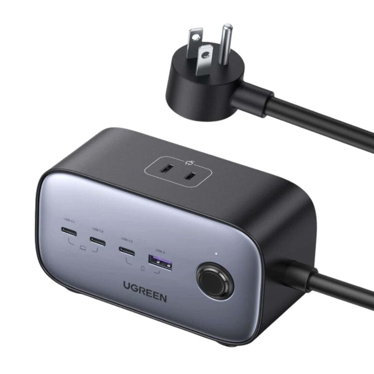 Trạm sạc nhanh DigiNest Pro Ugreen 40896 CD270 công suất 100W, 3 cổng USB-C và 1 cổng USB-A