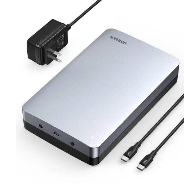 Hộp ổ cứng USB-C 3.5inch Ugreen 70797 CM301 tốc độ truyền tải 6Gbps, hỗ trợ chức năng TRIM