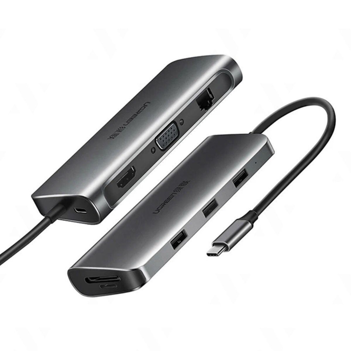 Bộ chuyển đổi Ugreen 9 in 1 70490 CM179 tốc độ truyền tải 1000Mbps