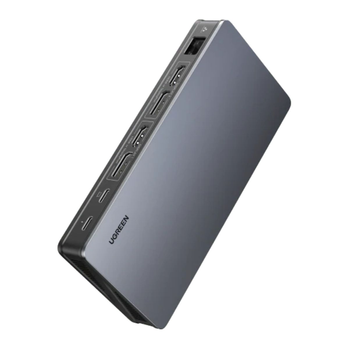 Bộ chuyển Docking 9 in 1 Ugreen 90912 CM615 tốc độ truyền dữ liệu 10Gbps, công suất PD100W