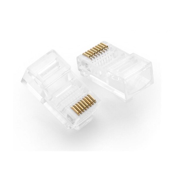 Đầu bấm mạng Ugreen 20331 NW110 RJ45/CAT5E/CAT5, STP 8P8C, vỏ nhựa chống gãy (Hộp 50 cái)