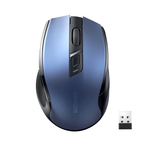 Chuột không dây 2.4GHz Wireless Ugreen 15064 6 nút bấm, 5 cấp độ DPI 4000, 40dB, không kèm pin
