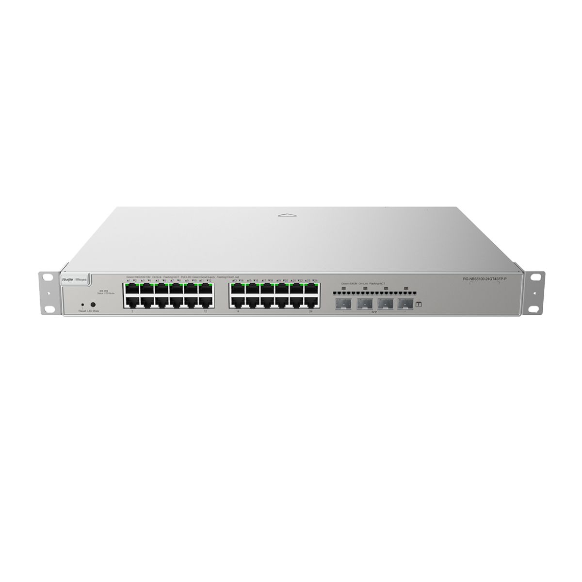 9727_bo_switch_mang_layer_3_smart_managed_switch_reyee_rg_nbs5200_24gt4xs_p_thumb Bộ switch mạng Layer 3 Smart Managed Switch Reyee RG-NBS5200-24GT4XS-P 24 cổng 10/100/1000BASE-T PoE/PoE+, 4 cổng SFP+ 10G BASE-X, PoE 370W, 128Gbps