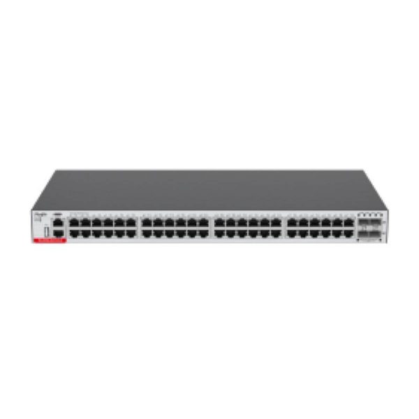 Thiết bị chuyển mạch switch 48 cổng Ruijie RG-S5300-48GT4XS-E 48 GE RJ45 PoE/PoE+, 4 cổng 10GE SFP+, tốc độ 432 Gbps