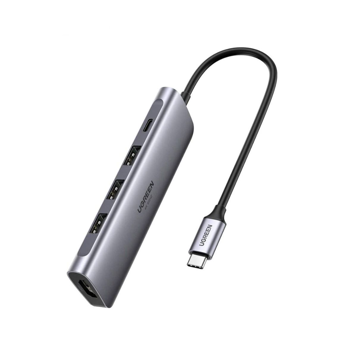 Bộ chuyển Type C Ugreen 70495 CM136 sang HDMI  + USB 3.0, PD100W