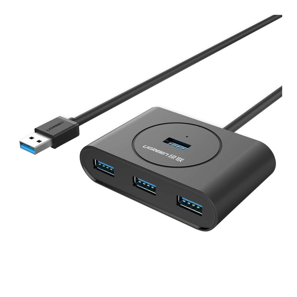 Bộ chia 4 cổng 50CM Ugreen 20290 CR113 4*USB 3.0, tốc độ truyền 5Gbps, đèn LED báo hiệu