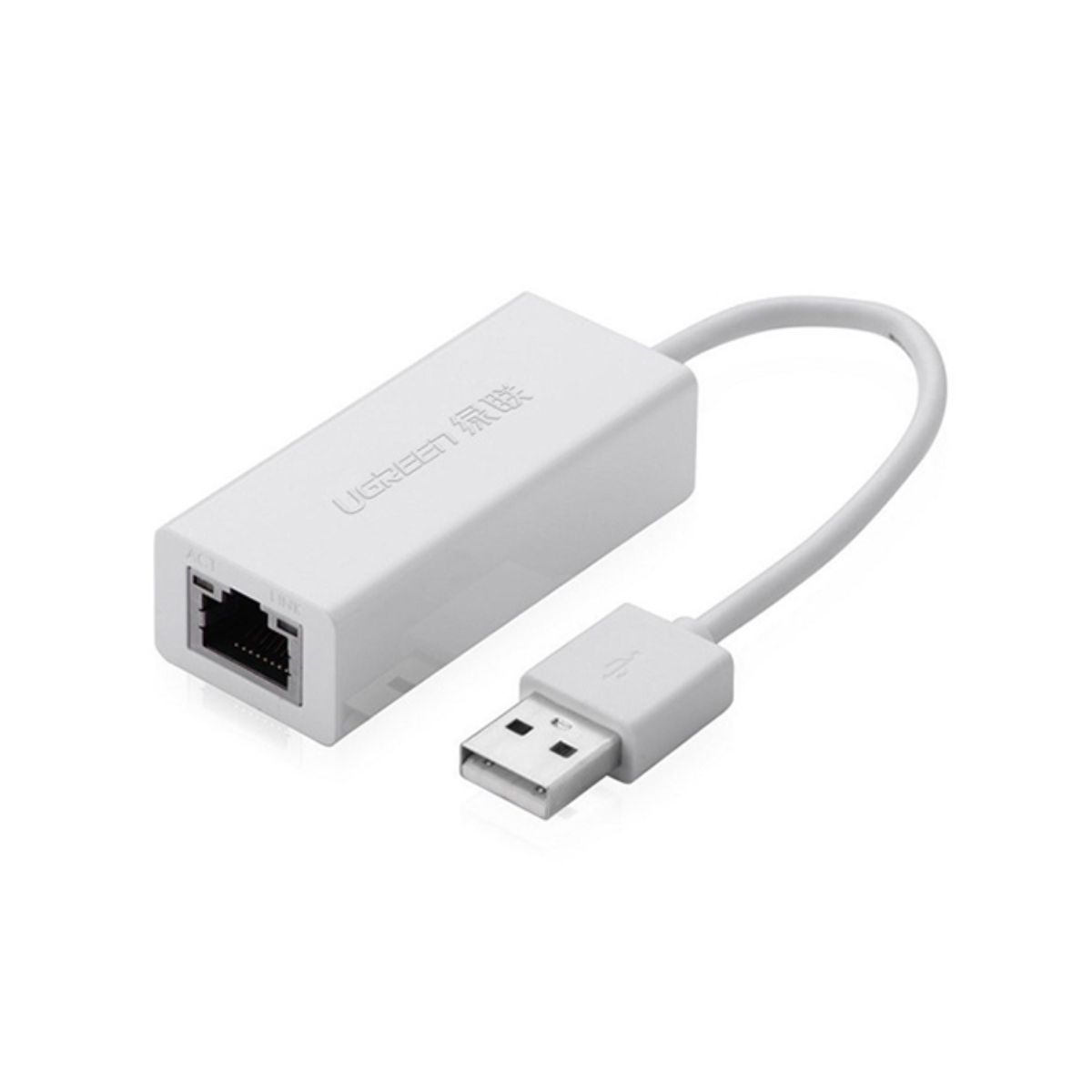 Cáp chuyển đổi Ugreen 20253 USB 2.0 sang LAN RJ45, tốc độ kết nối 10/100Mbps