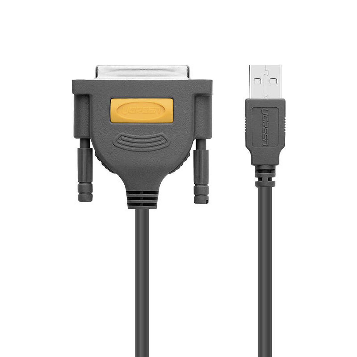 Cáp máy in 2m Ugreen 20224 US167 USB to LPT DB25 Parallel, tốc độ truyền tải 12Mbps