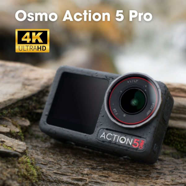 Camera DJI Osmo Action 5 Pro quay phim 4K 120fps, Subject Tracking, chống nước 20m (bản đơn)