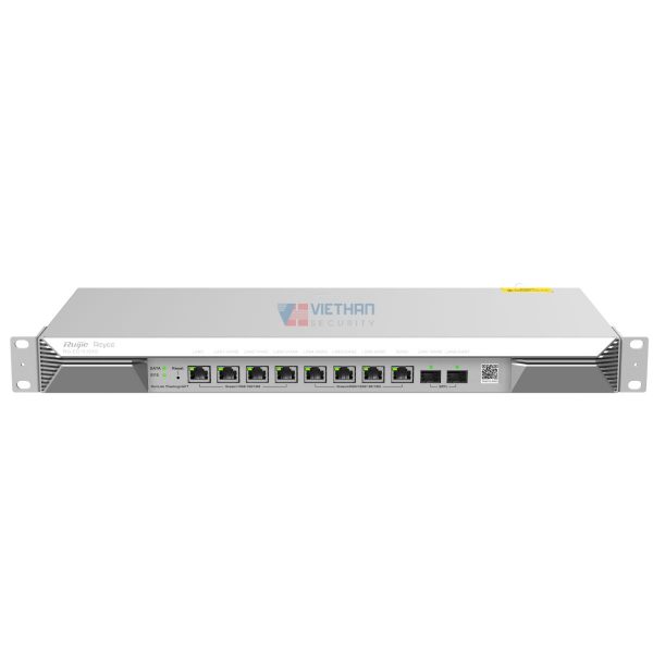 Bộ định tuyến Ruijie Reyee RG-EG1510XS, Hỗ trợ 1500 thiết bị, Thông lượng tối đa 4 Gbps, Quản lý từ xa.