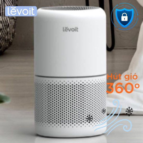 Máy lọc không khí Levoit Core 300 Lọc 3 giai đoạn, Hút gió 360 độ, Công nghệ VortexAir, Điều khiển bằng giọng nói, AC 120V, 60Hz