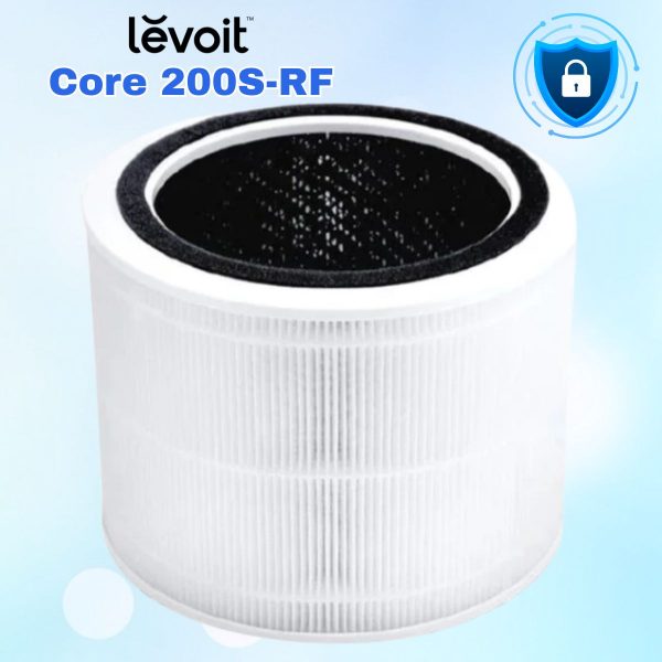 Lõi lọc chuyên dụng Levoit Core 200S-RF 3 lớp thanh lọc, Khử mùi 60%, Loại bỏ 99,97% Bụi mịn, Công nghệ HEPA Smart