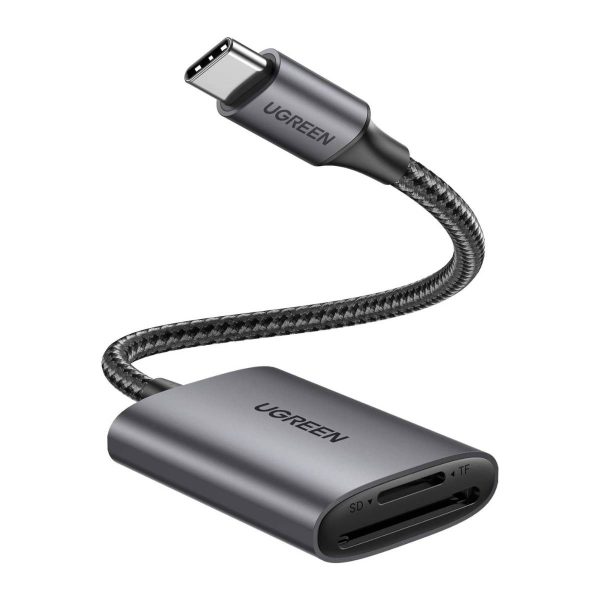 Đầu đọc thẻ SD/TF chuẩn USB 3.1 Type-C Ugreen 80888 vỏ nhôm cao cấp cao cấp